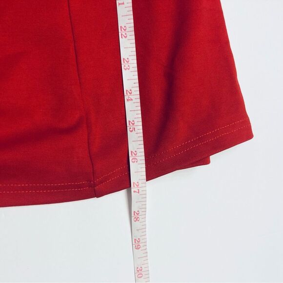 City Chic Top Miss Vintage Limited Edition Red V-Neck Cap Sleeve Size XL 22 NWT - Picture 10 of 11
